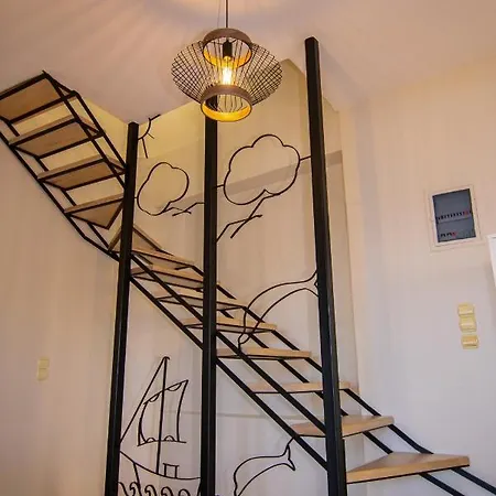 The Island House - Family Size - Overlooking The Aegean - 3 Steps From The Сasa de vacaciones Mókhlos